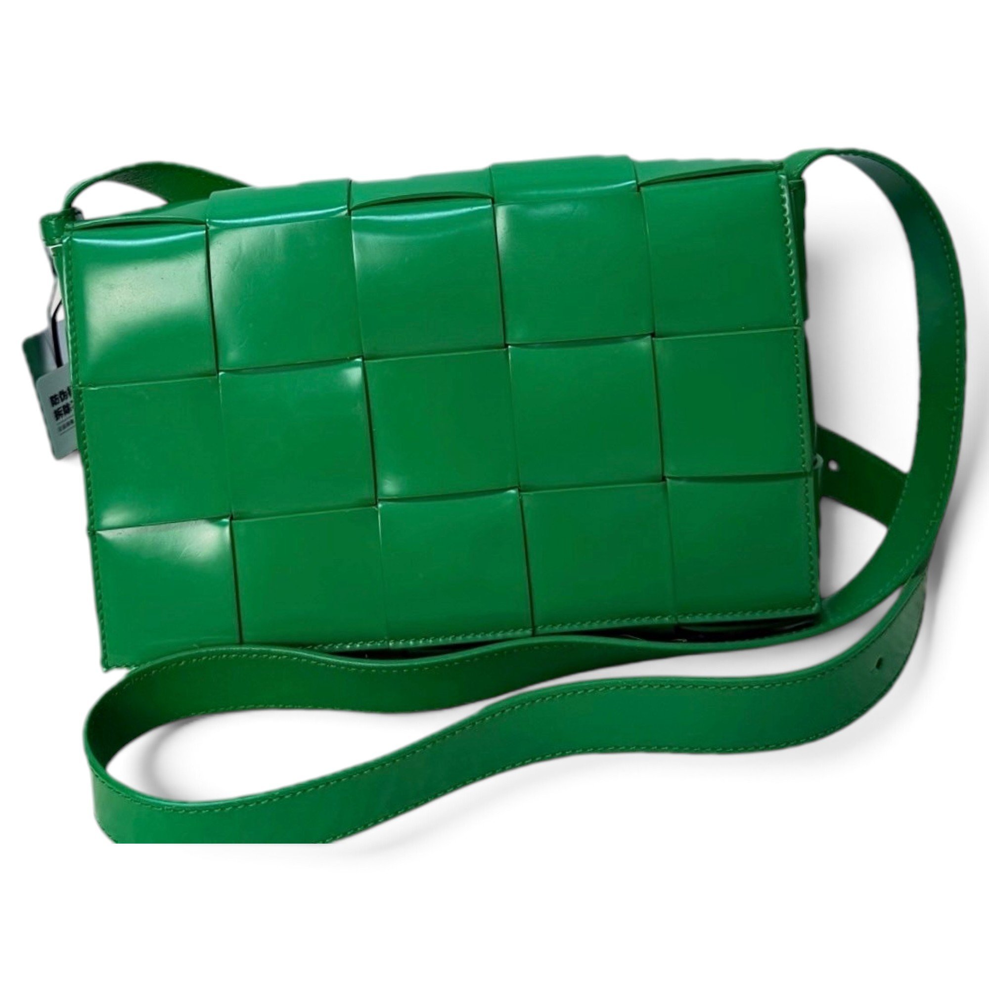 Green Bottega Veneta Cassette leather handbag