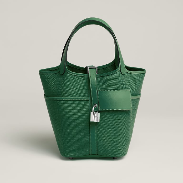 Hermès Picotin 18 in Vert Moyen/Vert Moyen