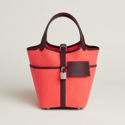 Hermès Picotin 18 in Rose Texas/Rouge Sellier