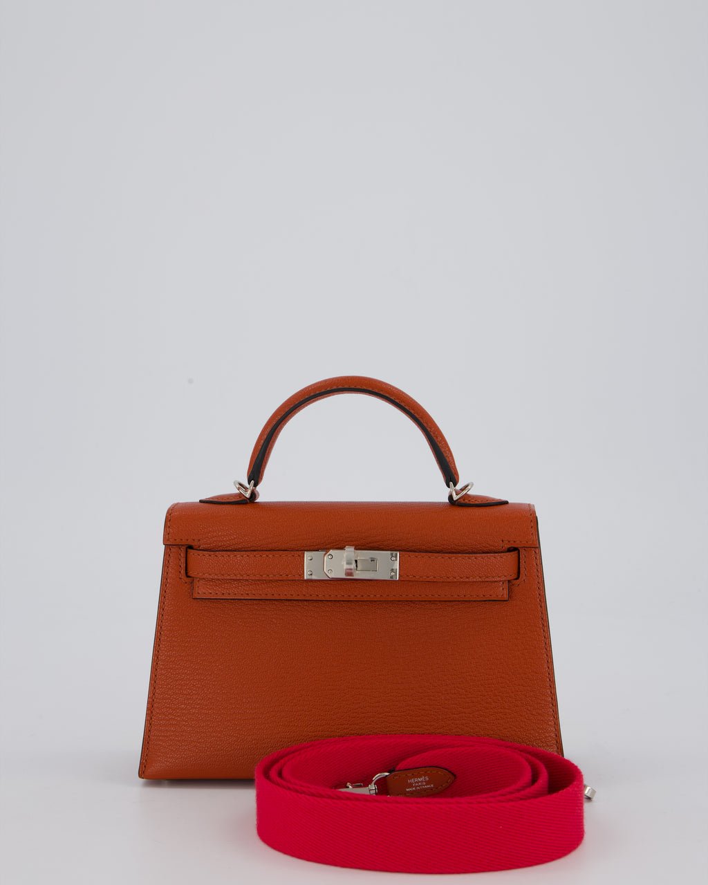 Hermès Mini Kelly II 20 in Cuivre Chèvre Mysore with palladium hardware