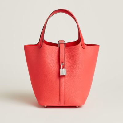 Hermès Picotin 18 in Rose Texas/Rose Texas