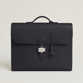 Hermès Sac à Dépêches Light 37 briefcase in Caban Togo leather