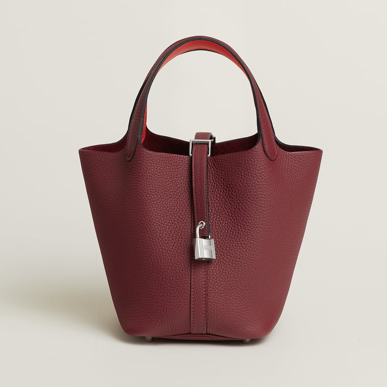Hermès Picotin 18 in Rouge H/Orange Field
