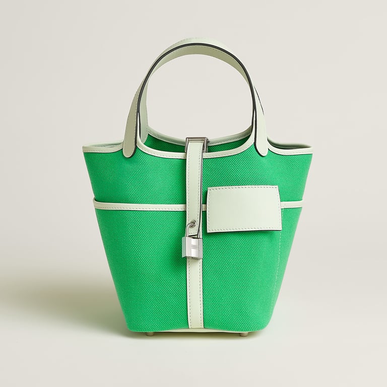 Hermès Picotin 18 in Vert Comics/Vert Fizz