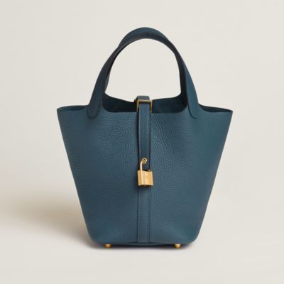 Hermès Picotin 18 in Bleu de Prusse