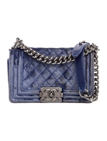 Small Velvet Boy Bag