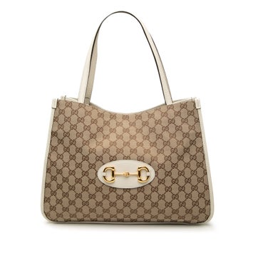 Medium GG Canvas Horsebit 1955 Tote