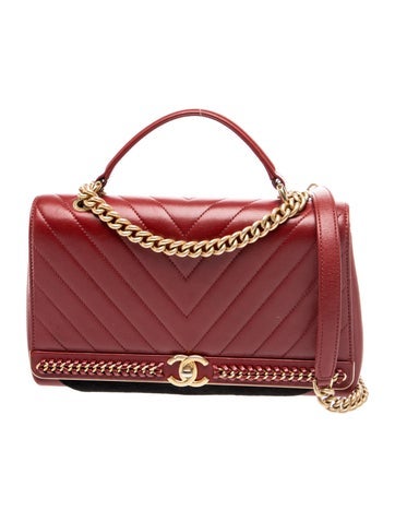 Chevron Braided Chic Flap Handle Bag