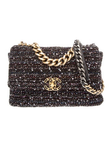 Medium 19 Sequin Flap Bag