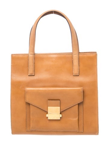 Leather Top Handle Bag