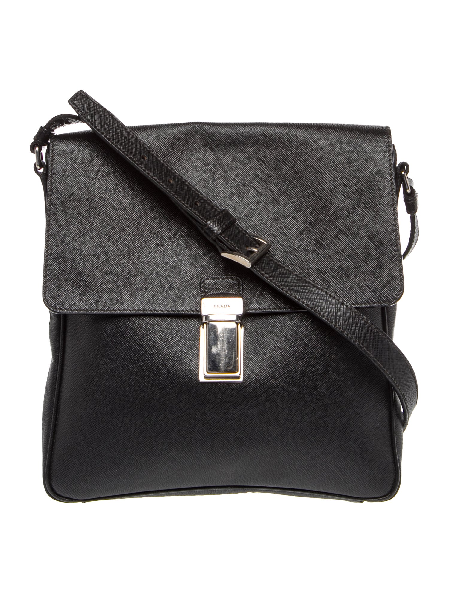 Saffiano Leather Shoulder Bag Vintage