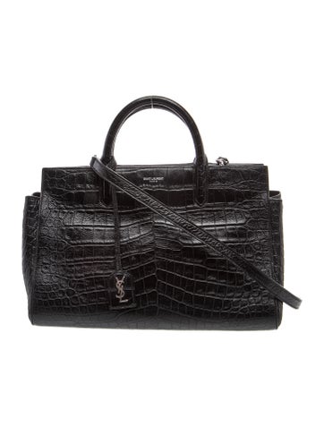 Embossed Leather Rive Gauche Cabas Small