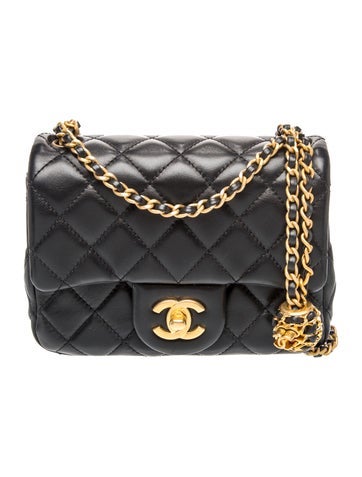 Mini Pearl Crush Square Flap Bag