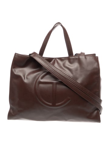 Vegan Leather 'Chocolate' Shopping Medium