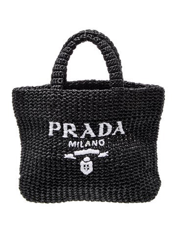Raffia Grass Top Handle Bag Small