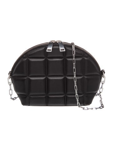 Leather Padded Nappa Half Moon Mini