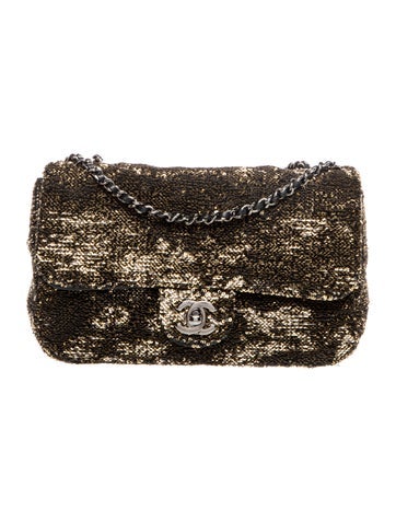 Small Sequin Single Flap Bag