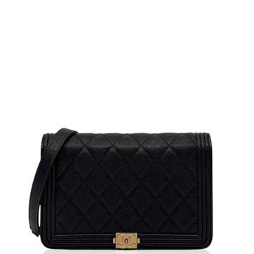 Calfskin Boy Wallet On Chain Mini