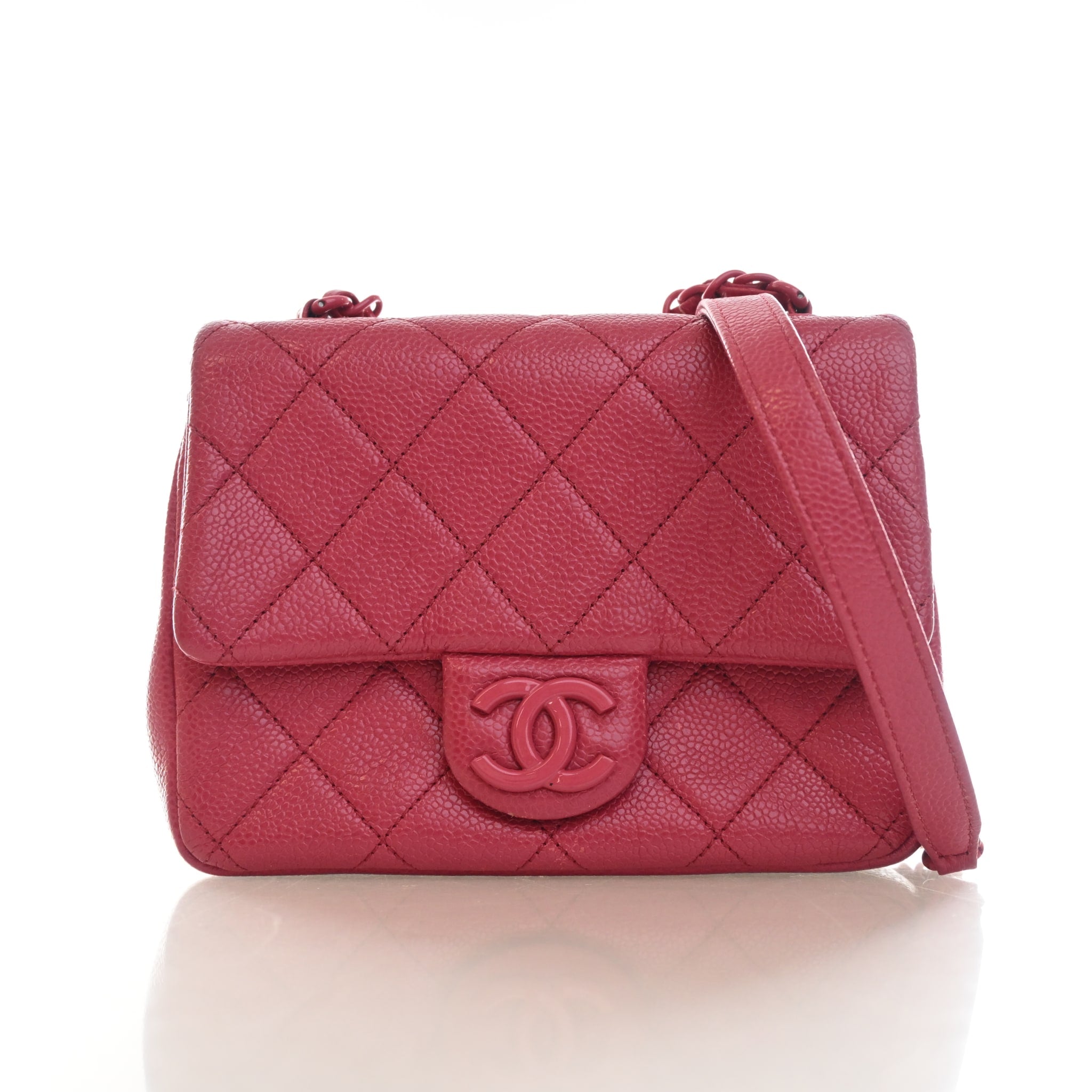 Chanel Mini Caviar Square Classic Flap Bag