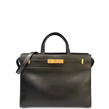 Saffiano Lux Leather Small Manhattan Shopper Tote