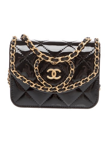 Mini Chain Around Heart Flap Bag