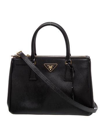 Saffiano Leather Galleria Double Zip Small