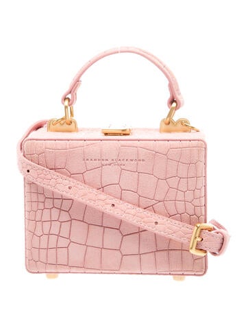 Brandon Blackwood Suede Top Handle Bag