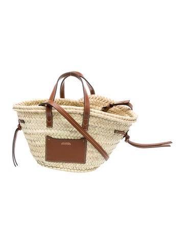 Straw Top Handle Bag