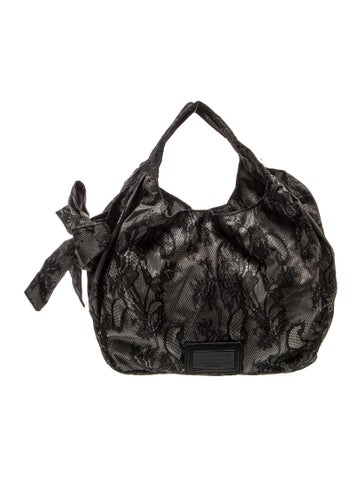 Lace Top Handle Bag