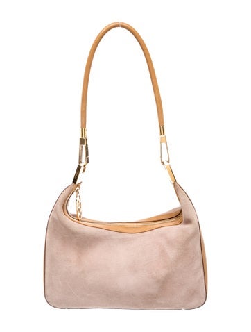 GG Canvas Suede Shoulder Bag Small