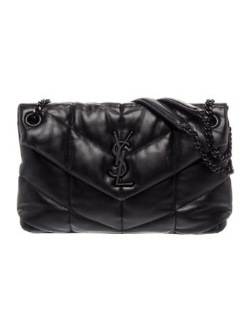 Leather Loulou Puffer Shoulder Bag Small