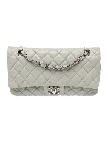 Quilted Caviar Classic Medium Double Flap Bag