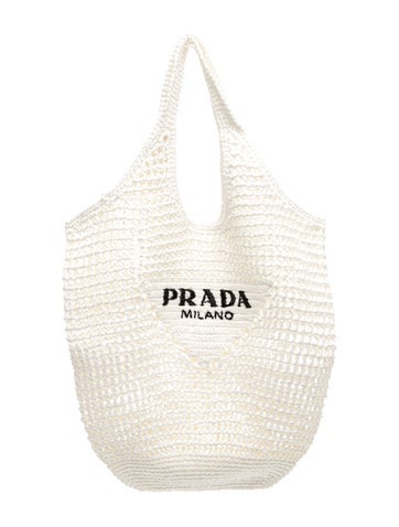 Raffia Grass Raffia Logo Tote