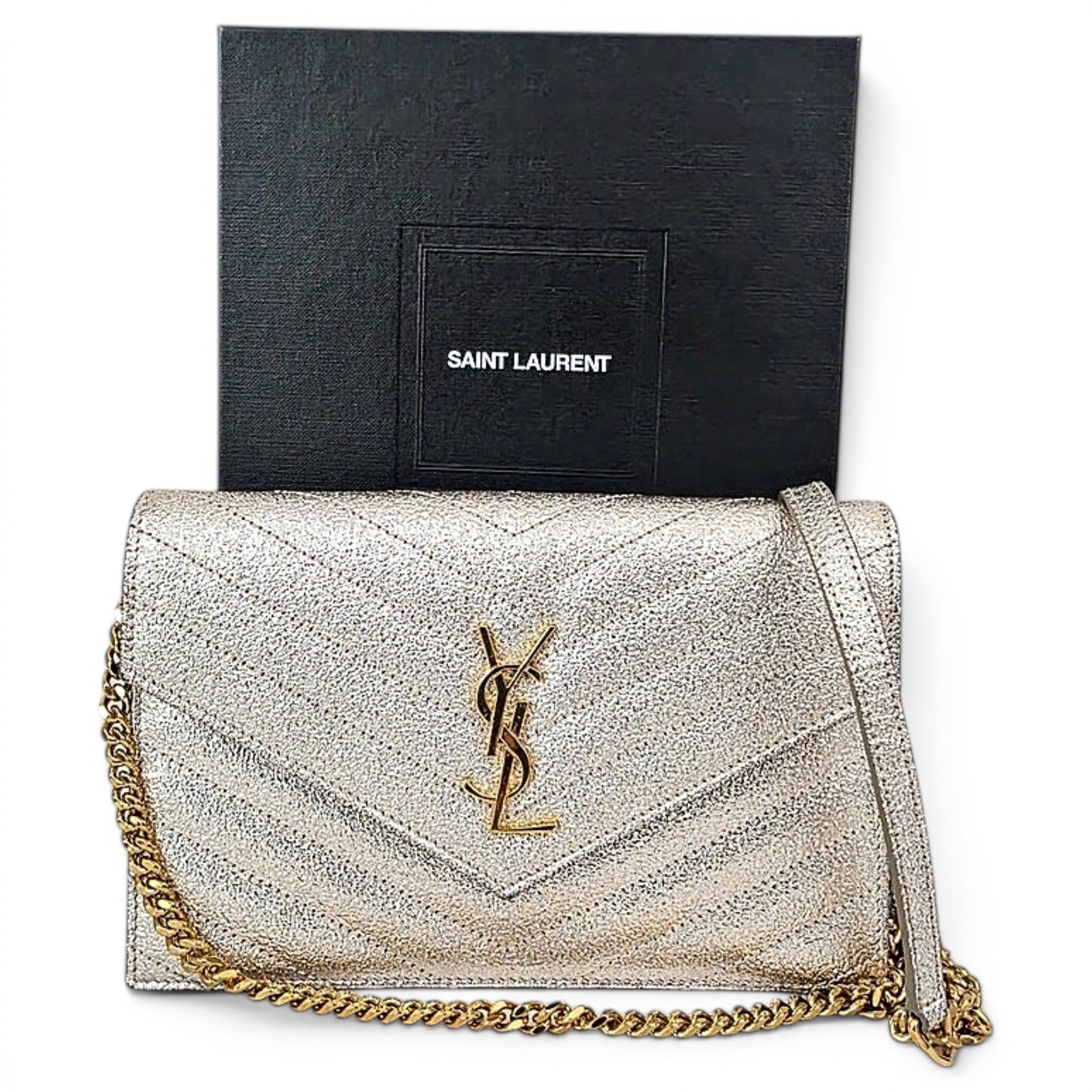 Saint Laurent Envelope leather crossbody bag