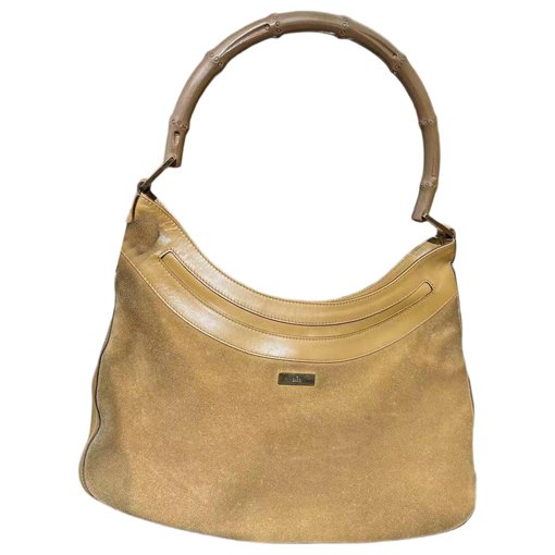 Gucci Vintage Bamboo Hobo leather handbag