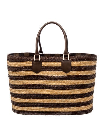 Raffia Roll Tote Large