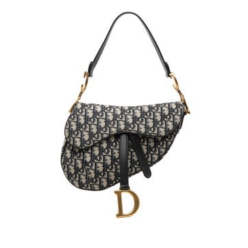 Oblique Canvas Saddle Bag
