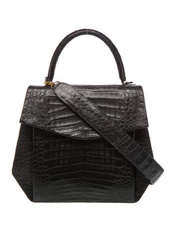 Crocodile Top Handle Bag