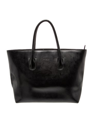 Leather Top Handle Bag