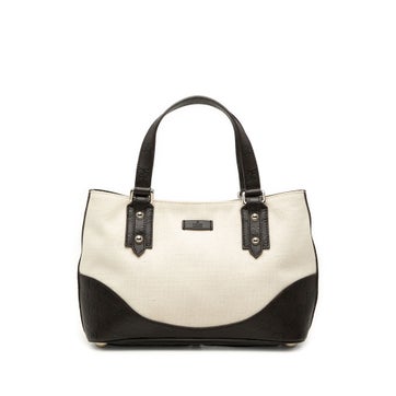 Guccissima Trimmed Canvas Handbag