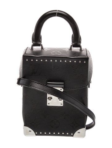 LV Monogram Black Monogram Calfskin Leather Camera Box