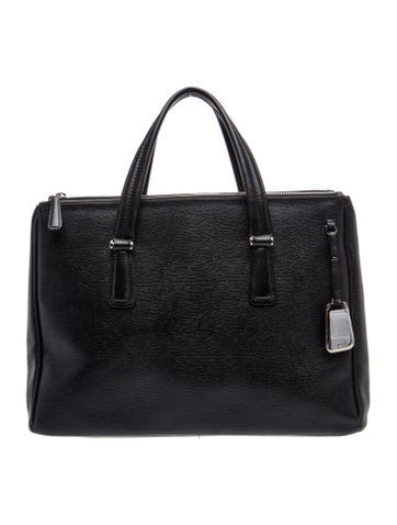 Leather Top Handle Bag