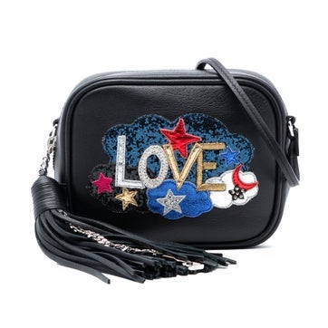 Mini Embroidered Nappa Leather Love Blogger Camera Bag