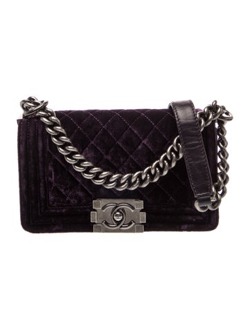 Small Velvet Boy Bag