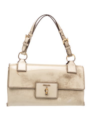 Signature Patent Leather Handle Bag