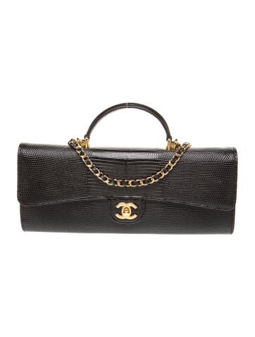 2026 Embossed Long Top Handle Clutch w/ Chain