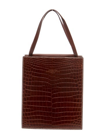 Shiny Crocodile Lucy Tote