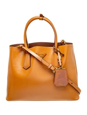 Saffiano Vernice Leather Double Tote