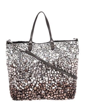 Crystal Vitello Ombré Tote