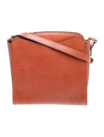 Leather intage Grained Leather Crossbody Camera Bag Small Vintage
